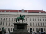 Vienne. Dans la cour du palais de la Hofburg